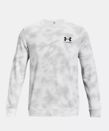 UNDER ARMOUR Rival Terry Nov Crew-WHT 1377186-100