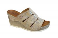 HILBY BB 1053 VELUR BÉŽOVÉ KVĚTY