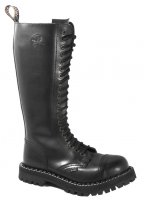 20 dírkové boty STEEL Black ZIP
