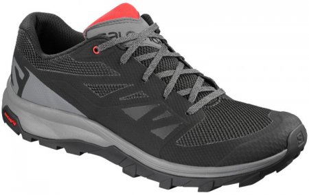 SALOMON OUTLINE L40477500 black/quiet shade/high risk red