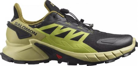 SALOMON L41731700 SUPERCROSS 4 GTX BLACK/LEEK GREEN